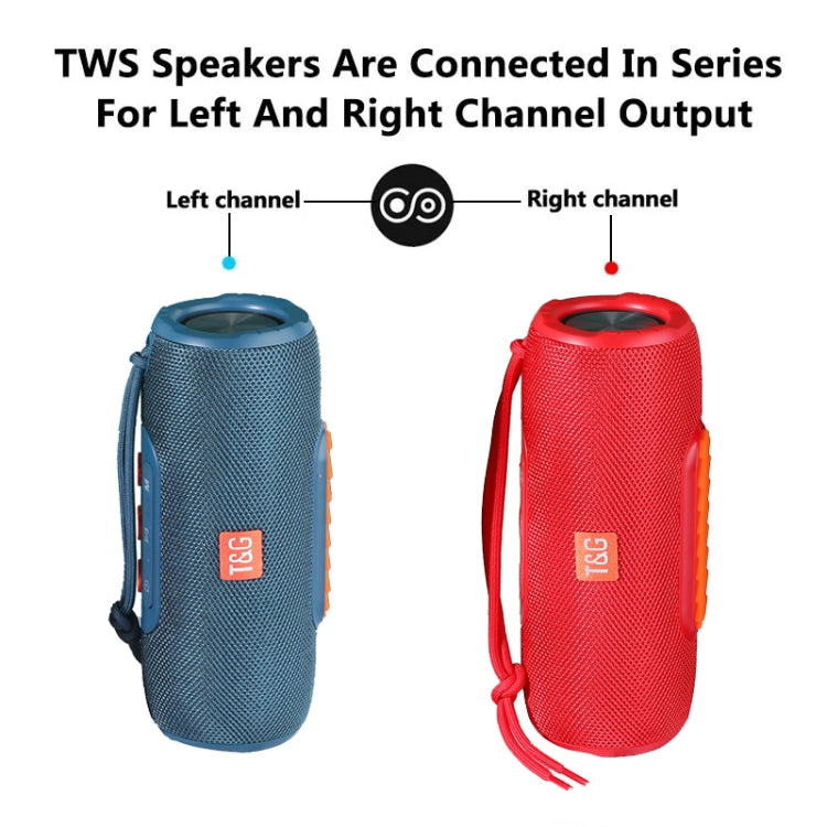T&G TG341 TWS Portable Wireless Bluetooth HiFi Speaker(Blue)