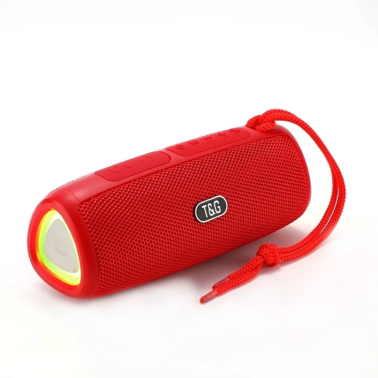 T&G TG344 Portable LED Light TWS Wireless Bluetooth Speaker(Red)