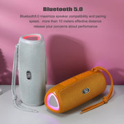 T&G TG344 Portable LED Light TWS Wireless Bluetooth Speaker(Gray)