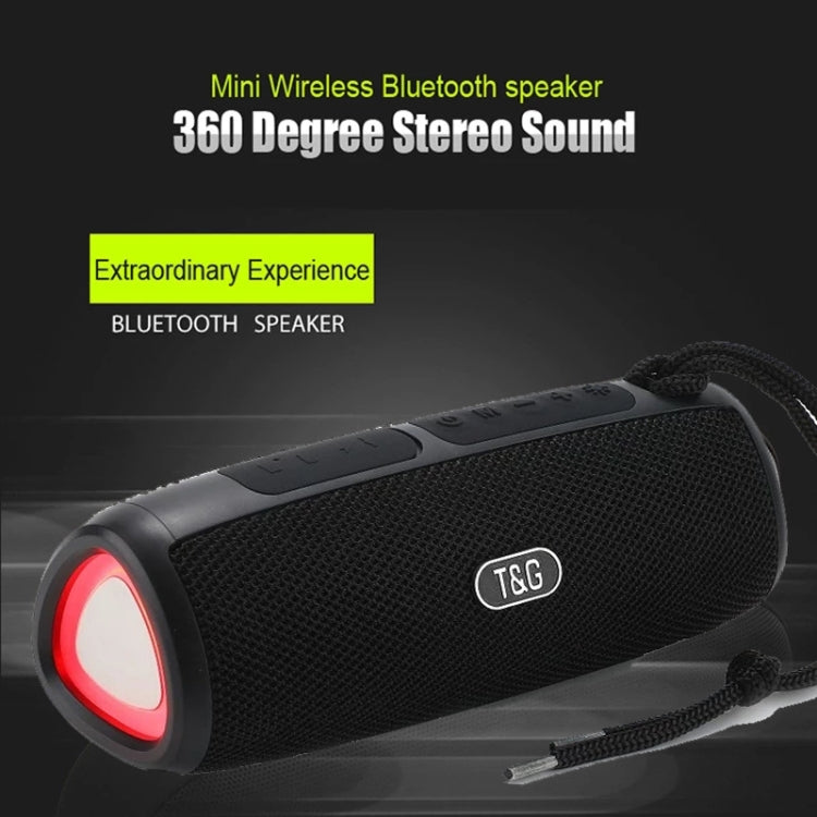 T&G TG344 Portable LED Light TWS Wireless Bluetooth Speaker(Gray)