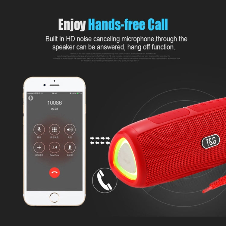 T&G TG344 Portable LED Light TWS Wireless Bluetooth Speaker(Orange)