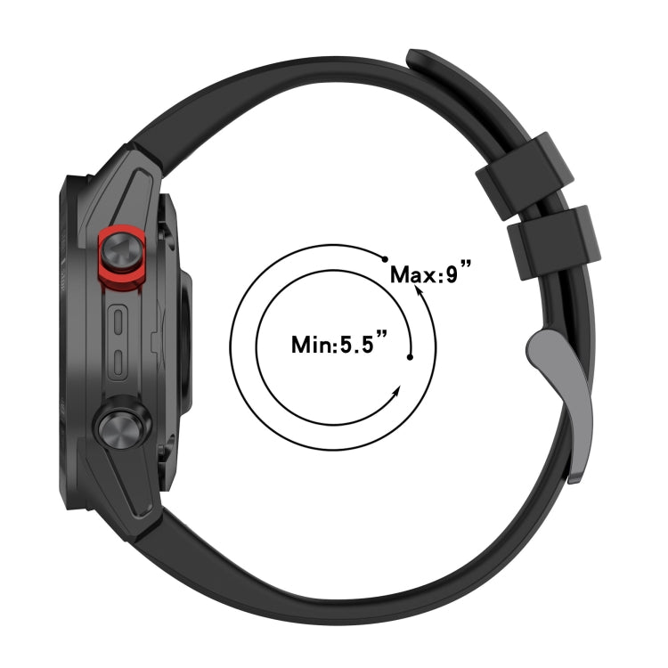 Compatible with Garmin EPIX Gen2 22mm Silicone Solid Color Watch Band(Dark Green)