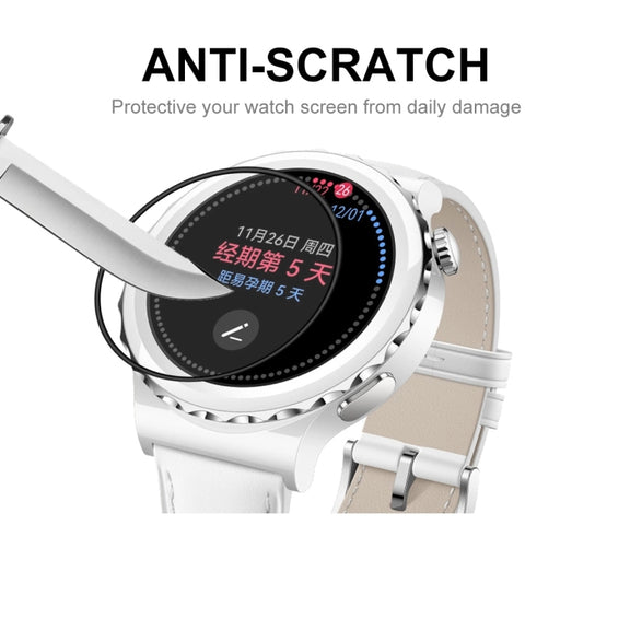 2 PCS For Huawei Watch GT 3 Pro 43mm ENKAY 3D Full Coverage Soft PC Edge + PMMA HD Screen Watch Film