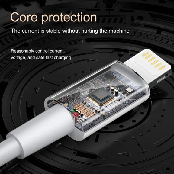 2m PD30W USB-C / Type-C to 8 Pin Fast Charging Data Cable for iPhone Series