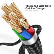 ENKAY PD 20W 3A USB-C / Type-C to 8 Pin Fast Charging Nylon Braided Data Cable, Length:1m(Black)