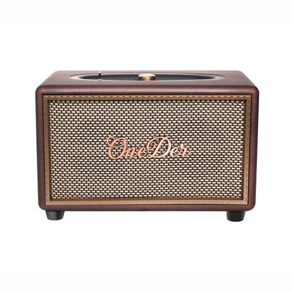 Oneder D6 40W Retro Classic Wooden Portable Outdoor Bluetooth Speaker(Brown)
