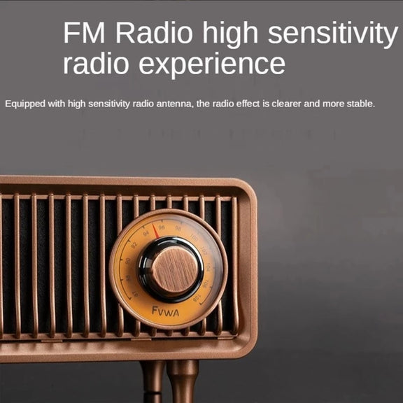 Oneder B9 Retro Indoor Wireless Portable Bluetooth Speaker(Browm)