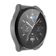 For Huawei Watch GT 3 Pro 46mm ENKAY Full Coverage Electroplated Soft TPU Case with Screen Protection(Black)