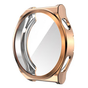 For Huawei Watch GT 3 Pro 46mm ENKAY Full Coverage Electroplated Soft TPU Case with Screen Protection(Rose Gold)
