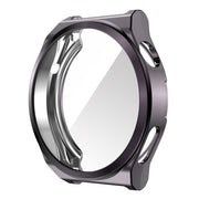 For Huawei Watch GT 3 Pro 46mm ENKAY Full Coverage Electroplated Soft TPU Case with Screen Protection(Grey)