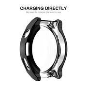 For Huawei Watch GT 3 Pro 46mm ENKAY Full Coverage Electroplated Soft TPU Case with Screen Protection(Black)