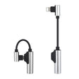 ENKAY ENK-AT109 Male 8 Pin to Dual Female 8 Pin Adapter Data Transfer Cable(Silver) - Converter & Adapter by ENKAY | Online Shopping South Africa | PMC TechLife | Buy Now Pay Later Mobicred