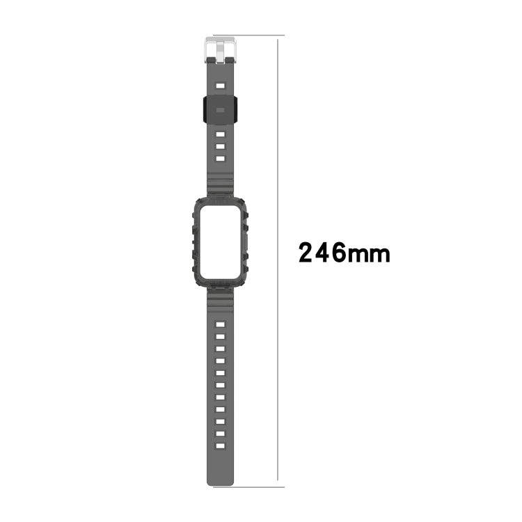 For Huawei Band 6 One-Piece Transparent Silicone Watch Band(Transparent)