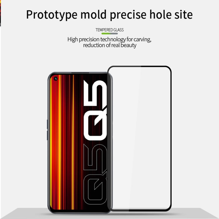 For OPPO Realme Q5 PINWUYO 9H 2.5D Full Screen Tempered Glass Film(Black)