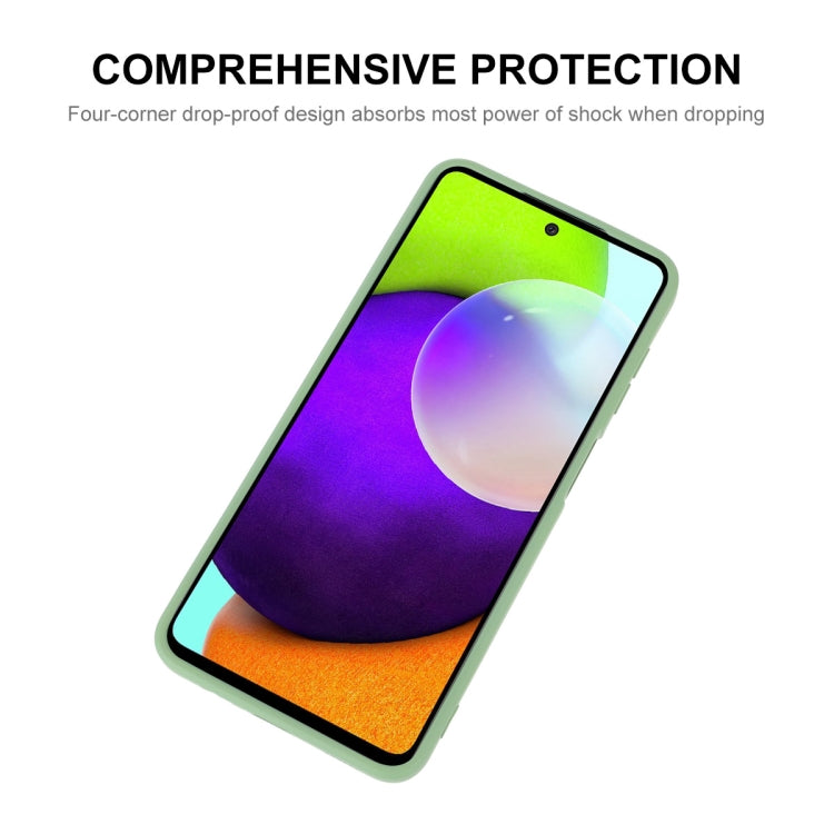 For Samsung Galaxy A52 5G ENKAY Liquid Silicone Soft Shockproof Phone Case(Black)