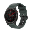 Compatible with Garmin EPIX Gen2 22mm Silicone Sports Two-Color Watch Band(Olive Green+Black)