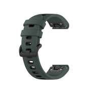 Compatible with Garmin EPIX Gen2 22mm Silicone Sports Two-Color Watch Band(Olive Green+Black)
