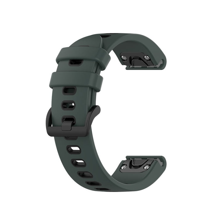 Compatible with Garmin EPIX Gen2 22mm Silicone Sports Two-Color Watch Band(Olive Green+Black)