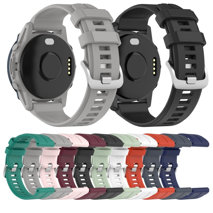 Compatible with Garmin Compatible witherunner 745 22mm Silicone Sports Watch Band(Red)