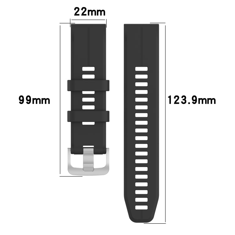 Compatible with Garmin Compatible witherunner 745 22mm Silicone Sports Watch Band(Red)