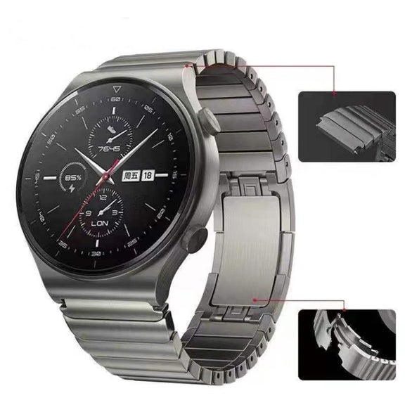 For Huawei GT 3 Pro 46mm One Bead Original Buckle Metal Watch Band(Gray)