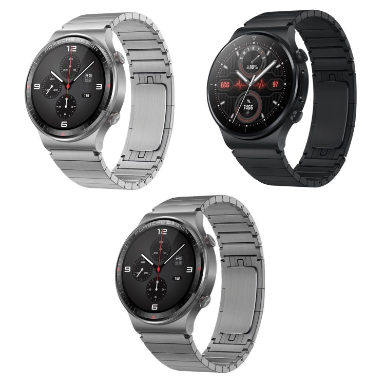 For Huawei GT 3 Pro 46mm One Bead Original Buckle Metal Watch Band(Gray)