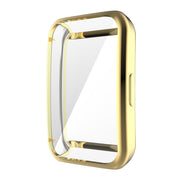 For Huawei Band 7/6 / Honor Band 6 ENKAY Hat-Prince Full Coverage Electroplated Soft TPU Case with Screen Protection(Golden) - Watch Cases by ENKAY