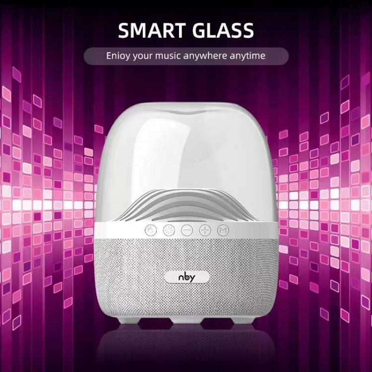 NBY 6680 Colorful Light 6D Stereo Wireless Bluetooth Speaker(Black)