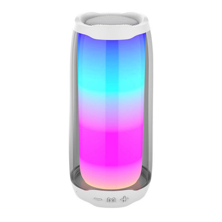 NBY 8892 LED IPX5 Water-resistant Portable Wireless Bluetooth Speaker(White)