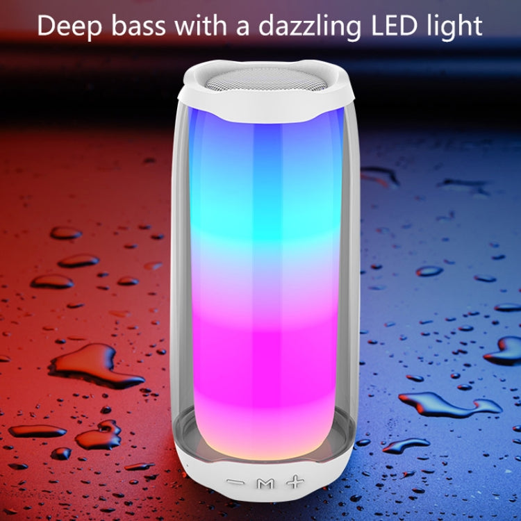 NBY 8892 LED IPX5 Water-resistant Portable Wireless Bluetooth Speaker(Black)