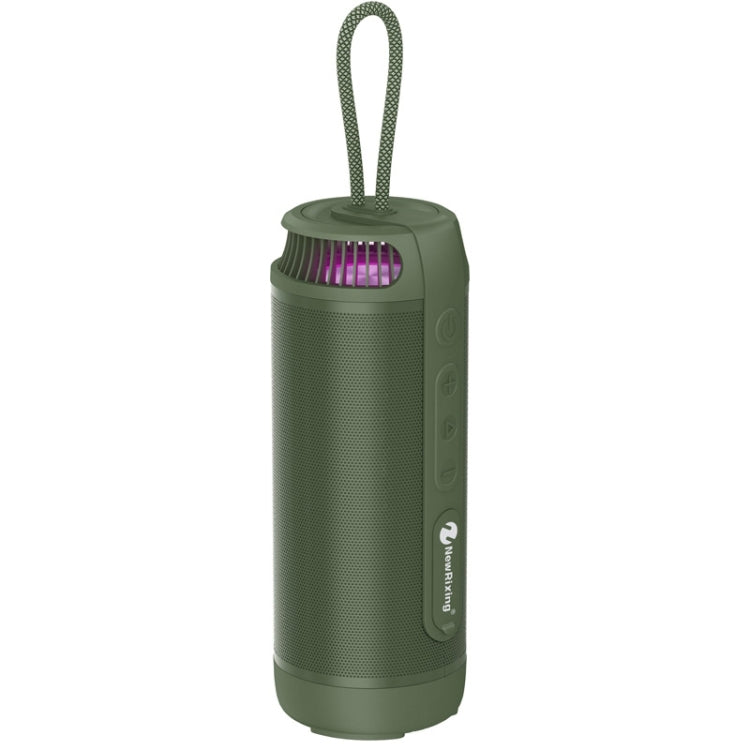 NewRixing NR9015 14W Portable IPX6 Water-resistant TWS Stereo Bluetooth Speaker(Green)