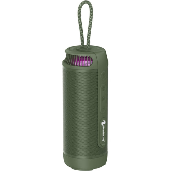NewRixing NR9015 14W Portable IPX6 Water-resistant TWS Stereo Bluetooth Speaker(Green)