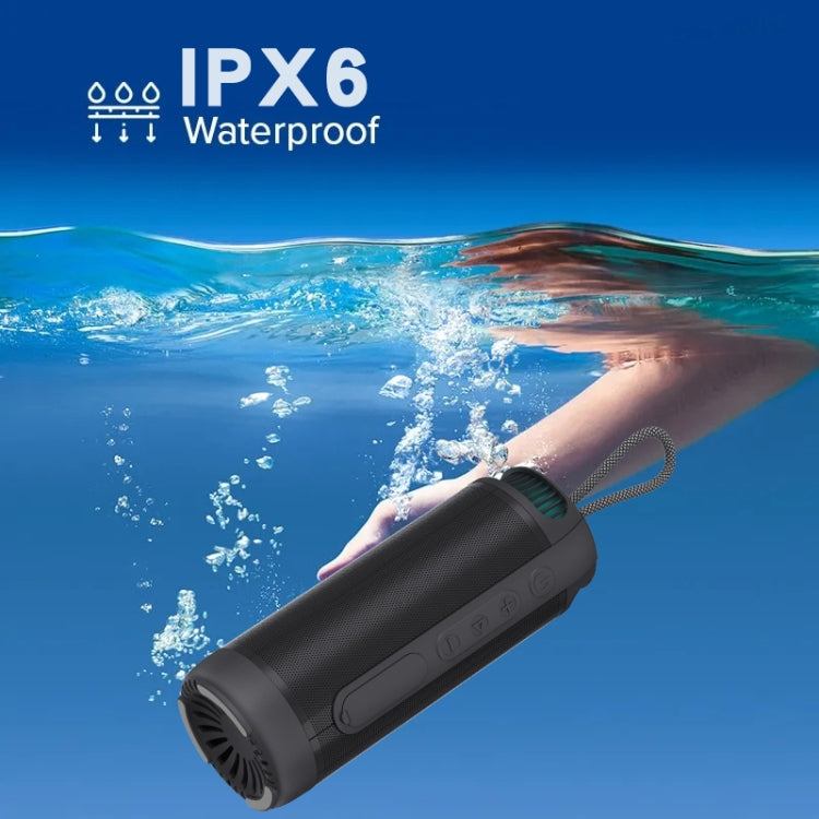 NewRixing NR9015 14W Portable IPX6 Water-resistant TWS Stereo Bluetooth Speaker(Blue)
