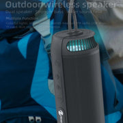 NewRixing NR9015 14W Portable IPX6 Water-resistant TWS Stereo Bluetooth Speaker(Blue)