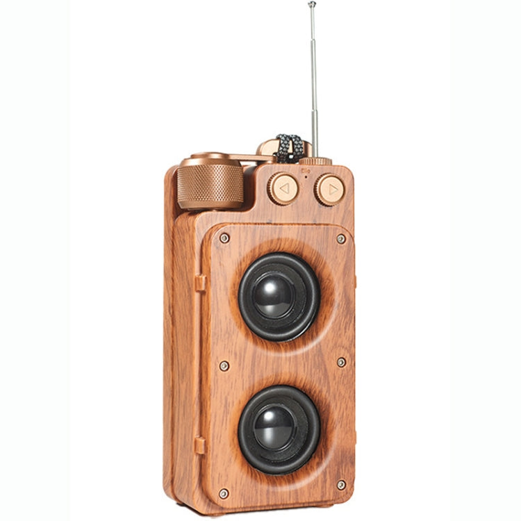 A8 Portable Retro FM Radio Wireless Bluetooth Speaker(Gold)