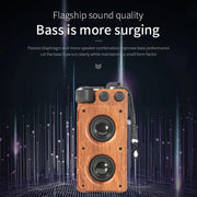 A8 Portable Retro FM Radio Wireless Bluetooth Speaker(Gold)