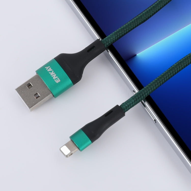 ENKAY ENK-CB118 1m USB 3.0 to 8 Pin 3A Fast Charging Sync Data Cable(Grey)