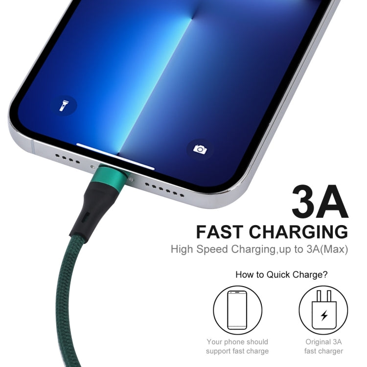 ENKAY ENK-CB118 1m USB 3.0 to 8 Pin 3A Fast Charging Sync Data Cable(Black)