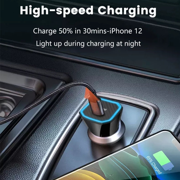 TE-P2 PD 20W Type-C Interface Car Charger(Black)