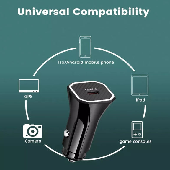 TE-P2 PD 20W Type-C Interface Car Charger(Black)
