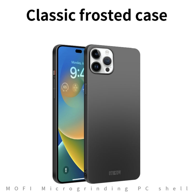 For iPhone 14 Pro Max MOFI Frosted PC Ultra-thin Hard Case (Black)