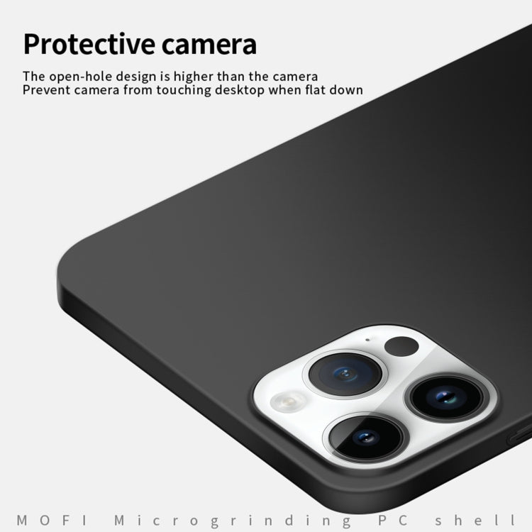 For iPhone 14 Pro Max MOFI Frosted PC Ultra-thin Hard Case (Black)