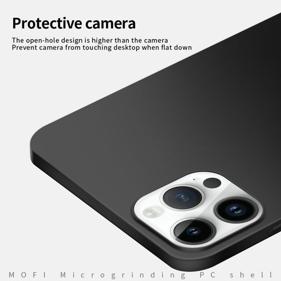 For iPhone 14 Pro Max MOFI Frosted PC Ultra-thin Hard Case (Black)