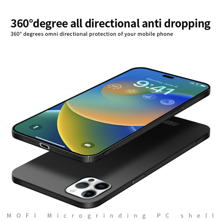 For iPhone 14 Pro Max MOFI Frosted PC Ultra-thin Hard Case (Black)