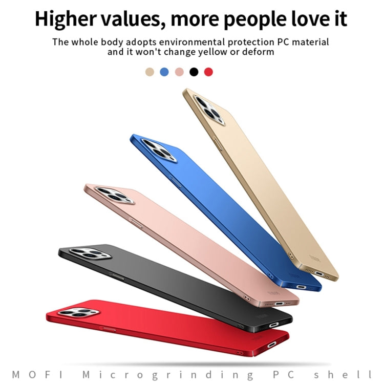 For iPhone 14 Pro Max MOFI Frosted PC Ultra-thin Hard Case (Black)