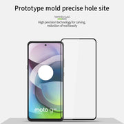 For Motorola Moto E32 PINWUYO 9H 2.5D Full Screen Tempered Glass Film(Black)