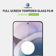For Motorola Moto E32 PINWUYO 9H 2.5D Full Screen Tempered Glass Film(Black)