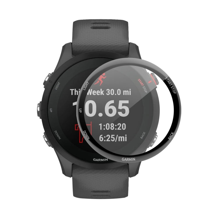 1 PC Compatible with Garmin Compatible witherunner 255S ENKAY Hat-Prince 3D Full Coverage Soft PC Edge + PMMA HD Screen Protector Film