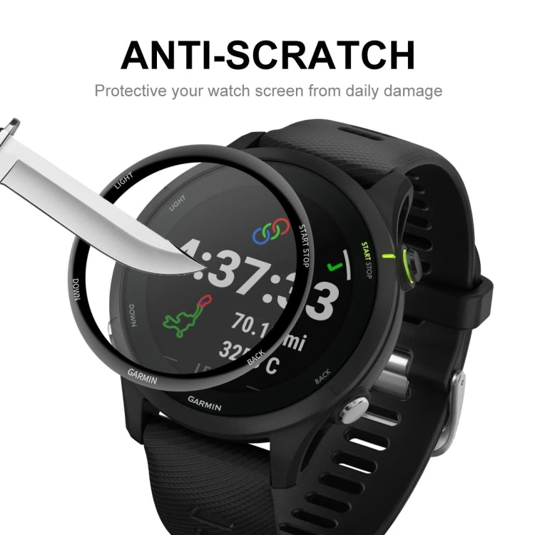 1 PC Compatible with Garmin Compatible witherunner 255S ENKAY Hat-Prince 3D Full Coverage Soft PC Edge + PMMA HD Screen Protector Film