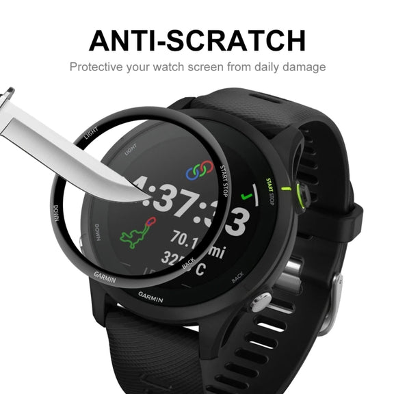 1 PC Compatible with Garmin Compatible witherunner 255S ENKAY Hat-Prince 3D Full Coverage Soft PC Edge + PMMA HD Screen Protector Film